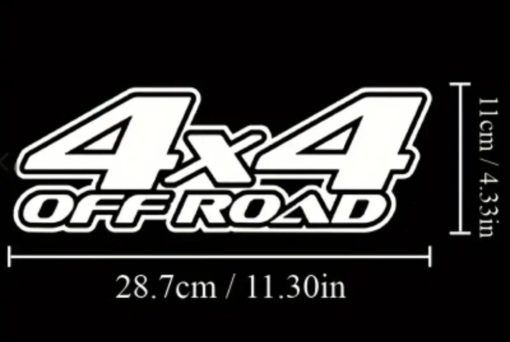 OFFROAD 4X4 - 29cm x 11cm - naklejka na auto kamper quad