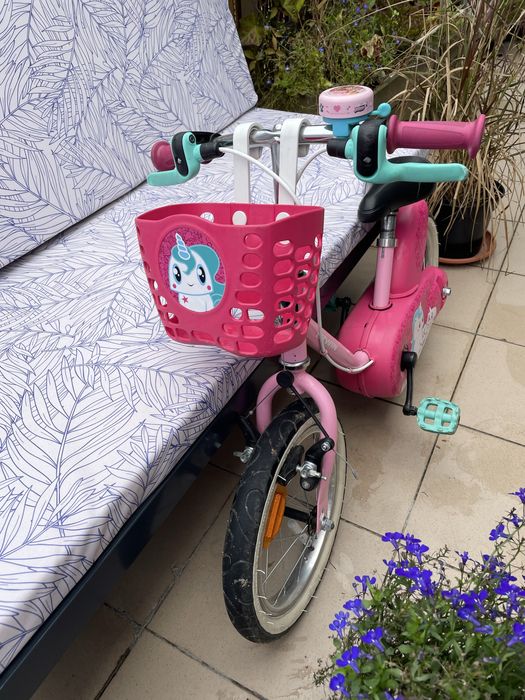 Rower dzieciecy 14 z akcesoriami do nauki jazdy