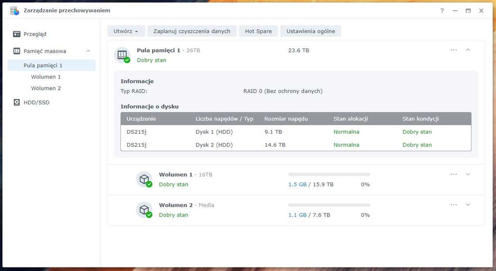 Serwer NAS Synology DS214 do 48TB + backup online - Gwarancja!