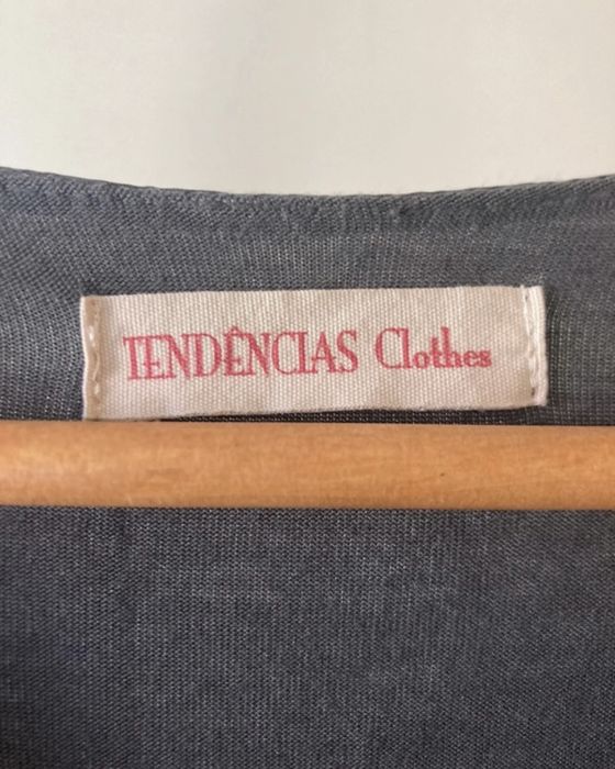 Vestido cerimónia cinzento da Tendências Clothes