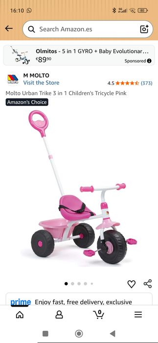 Triciclo m moto criança - rosa