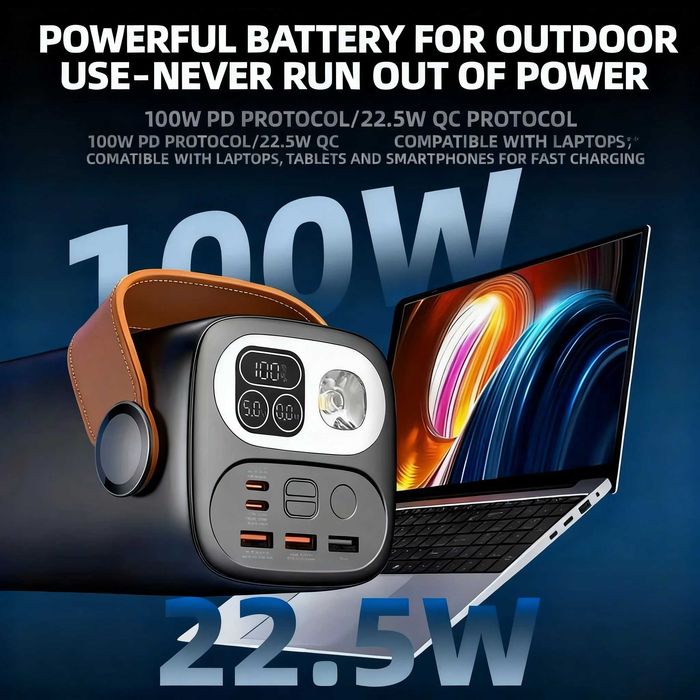 Повербанк 60000mAh 100W (PD) для ноутбука | ArmorStandart EnergyCore