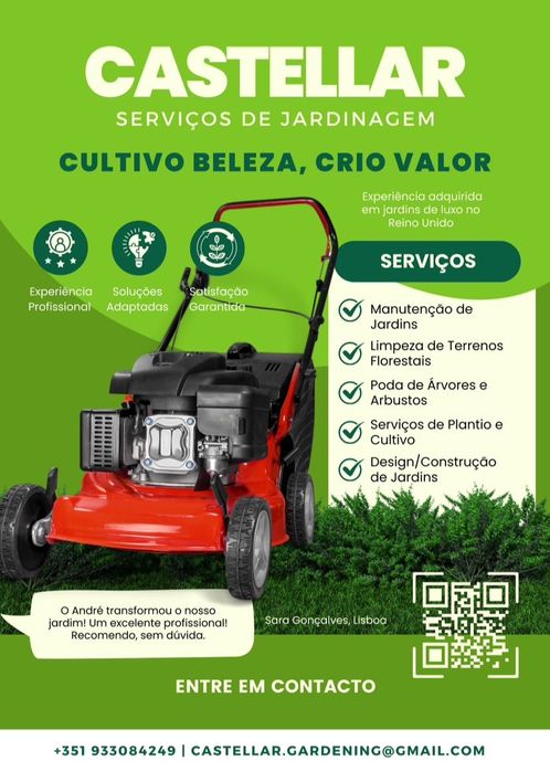 Serviços de Jardinagem - Manutenção de Jardins