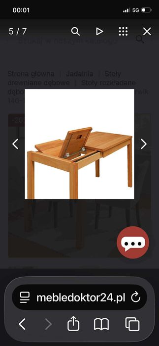 OKAZJA - sprzedam STÓŁ DĘBOWY 160x90