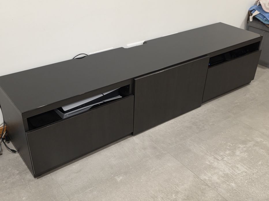 Movel Tv Ikea Besta c/ vidro