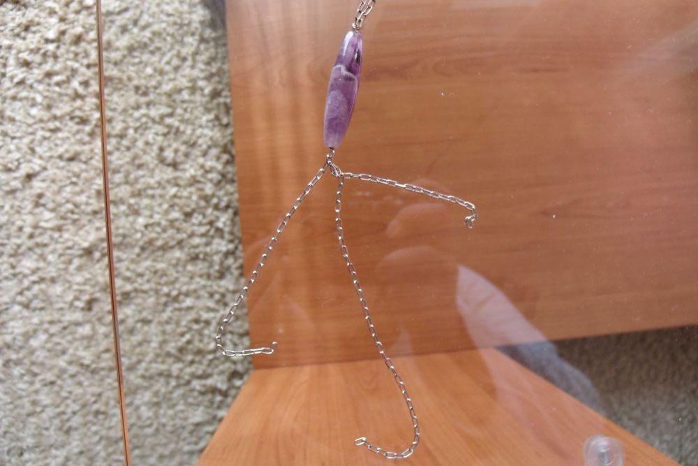Fio de prata com pedra semi-preciosa