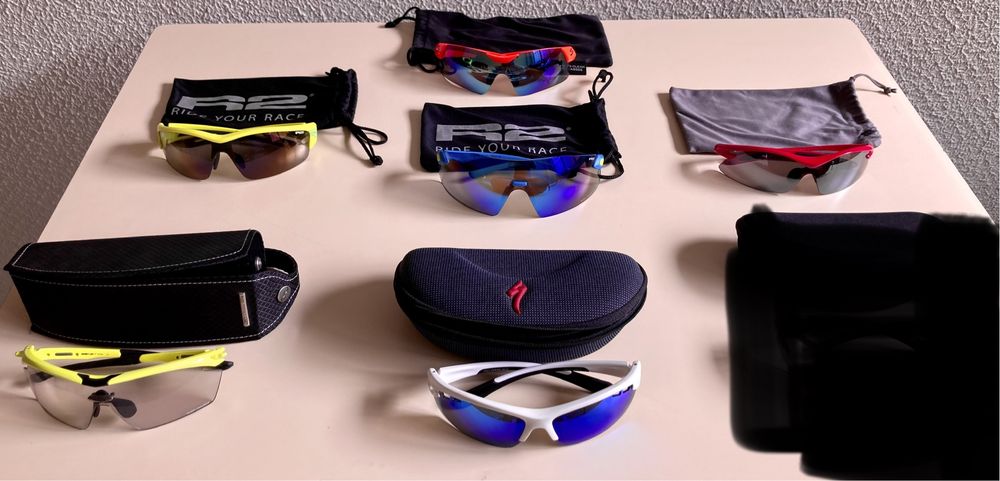 Ciclismo Oculos e calcado