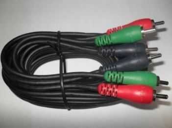 Kabel przewód 3 x RCA chinch x 3 x RCA chinch, nowy