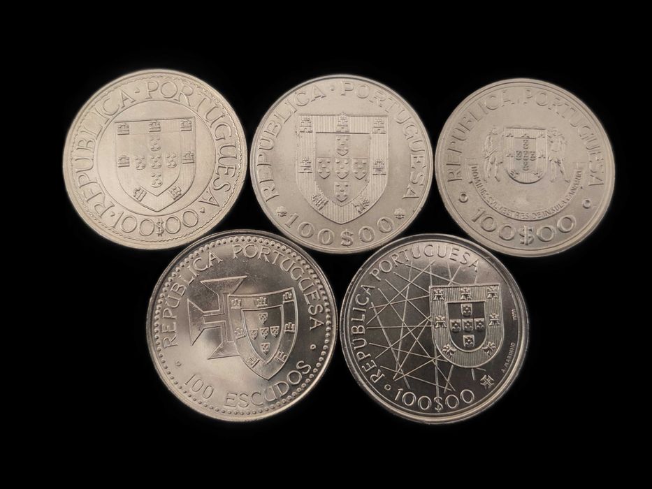 5 moedas de 100$ Comemorativas - (Conjunto 4€) #5
