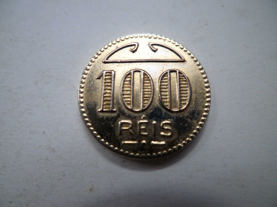 Ficha antiga 100 Reis , excelente estado!