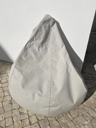 Puff de jardim/exterior - cinza