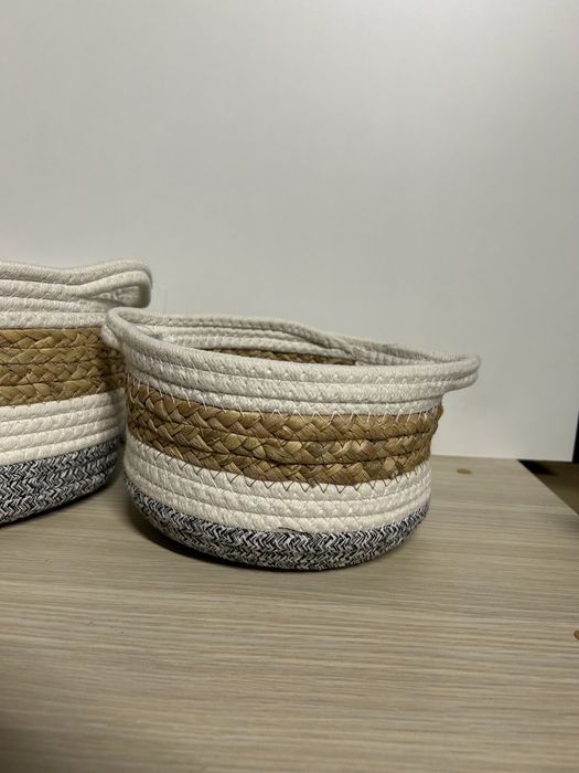 Zestaw 2 koszyków dekoracyjnych nr.6860