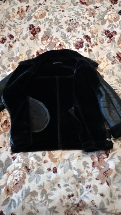 Дублёнка косуха авиатор Zara