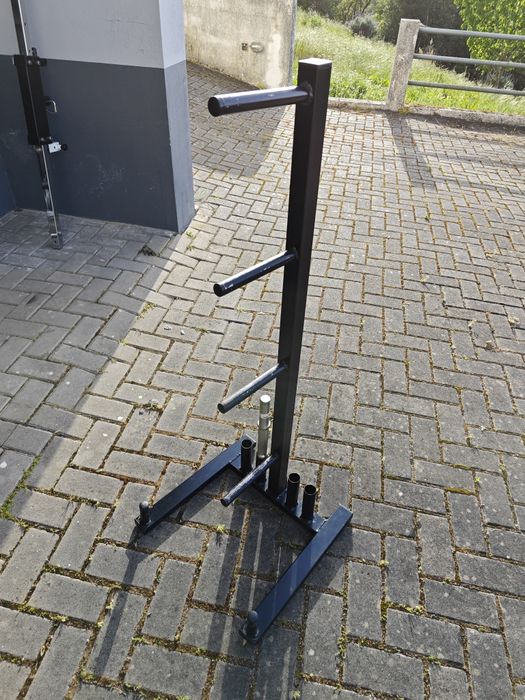 Suporte de discos de musculação