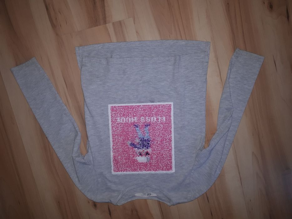 Bluzka H&M odwracanie cekiny 122-128 lalka