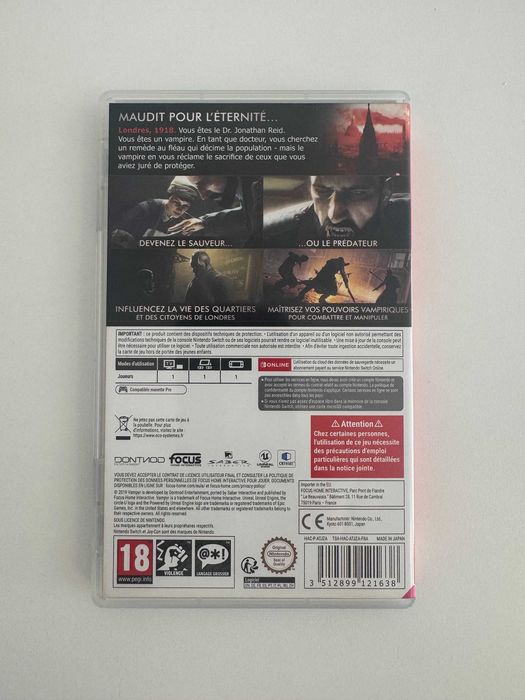 Vampyr para Nintendo Switch.