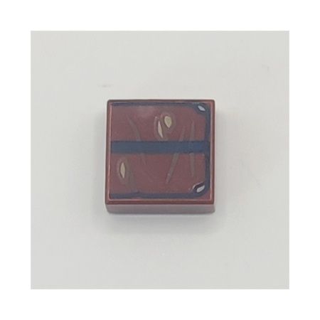 LEGO 3070pb343 Płytka 1x1 Notes Indiana Jones Reddish Brown 1 szt.