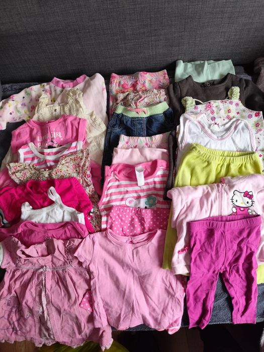 Paczka ubrań dla dziewczynki rozmiar 62
