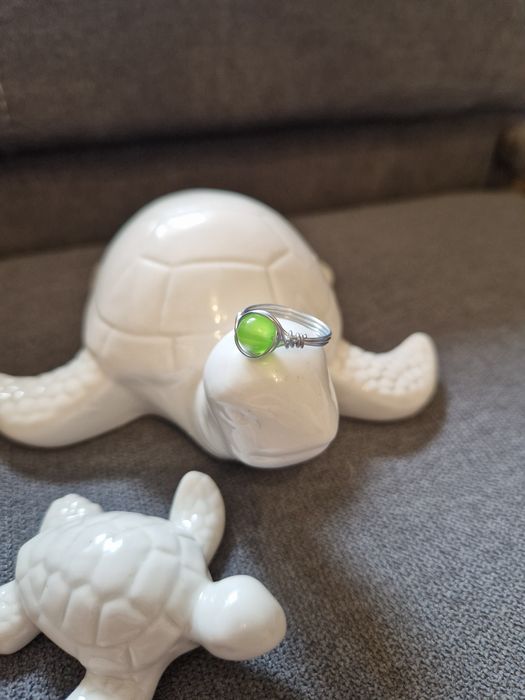 Ręcznie robiony pierścionek handmade