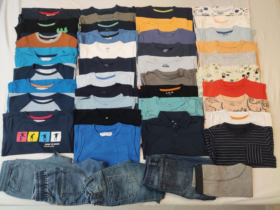 Chłopięce koszulki i spodnie r. 98- stan bdb