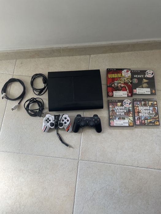 Ps3 super slim bom estado tudo a funcionar