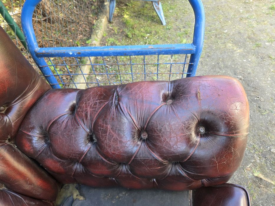Fotel Chesterfield do renowacji