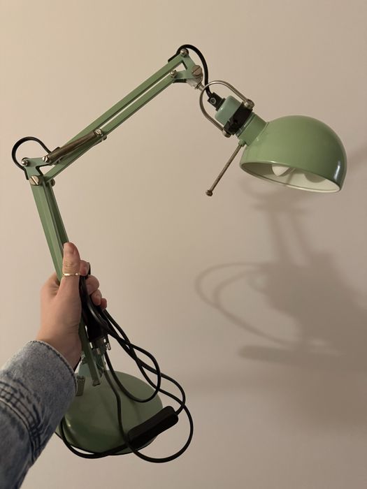 Ikea forsa lampa biurkowa zielona