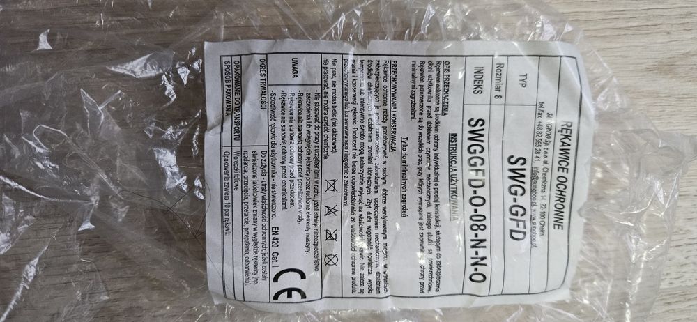 Rękawice/rękawiczki ochronne nakrapiane rozmiar 8/M
