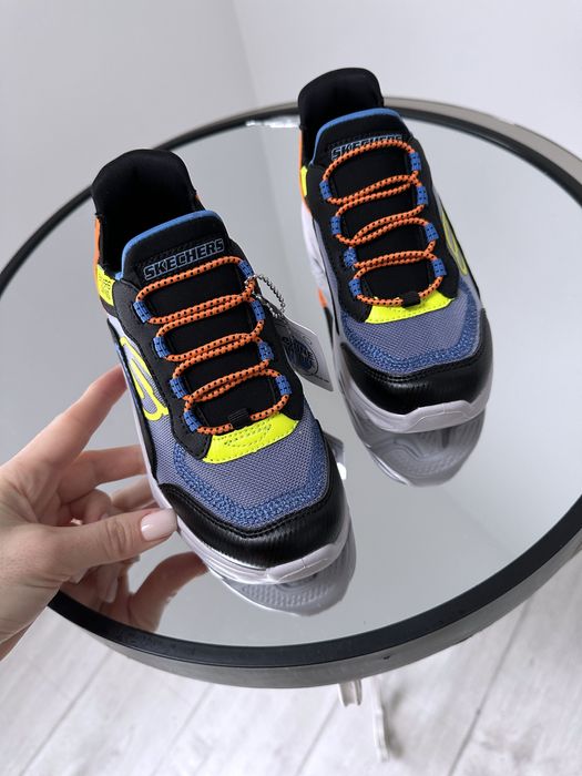 Детские легкие кроссовки слипоны на резинках Skechers 27/30/32/33р