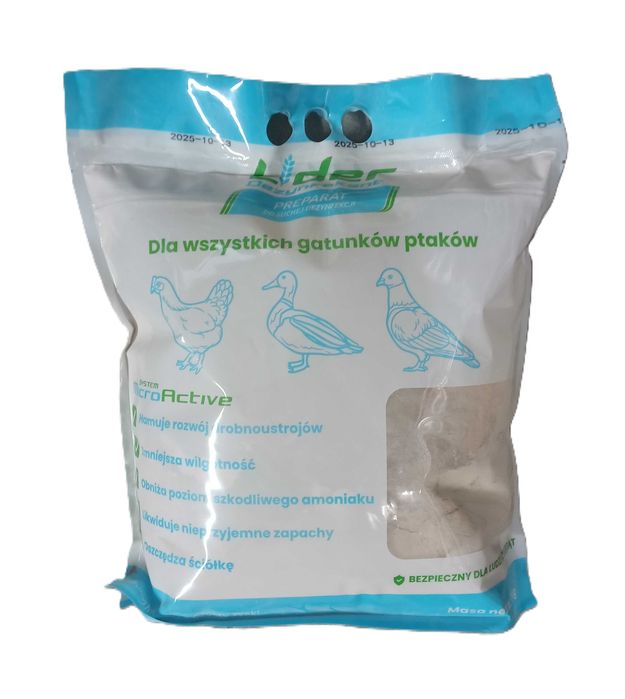 Preparat na ograniczenie piórojada w gołębniku, Dezynfekant Lider 8kg