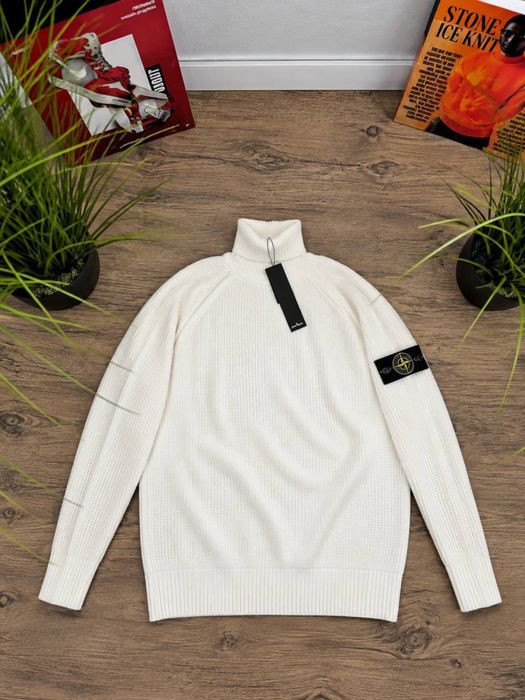 Гольф Stone Island чоловічий в’язаний светр Стон Айленд