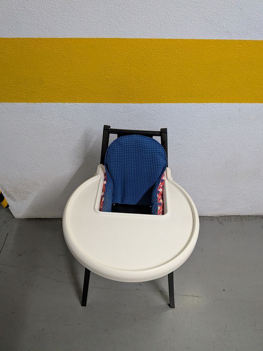 Cadeira refeição bebé IKEA madeira