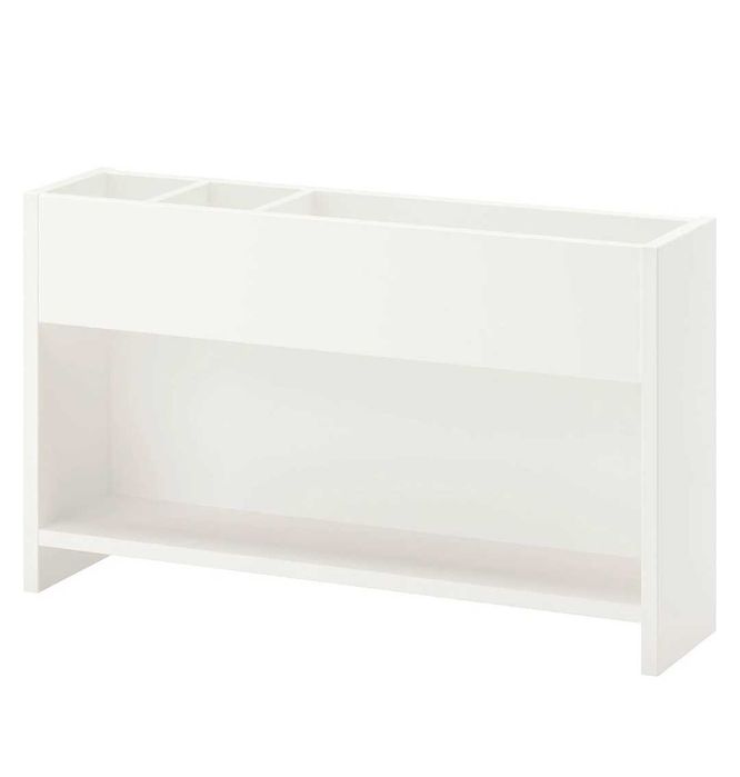 Nadstawka na biurko Ikea biała + organizer/półka