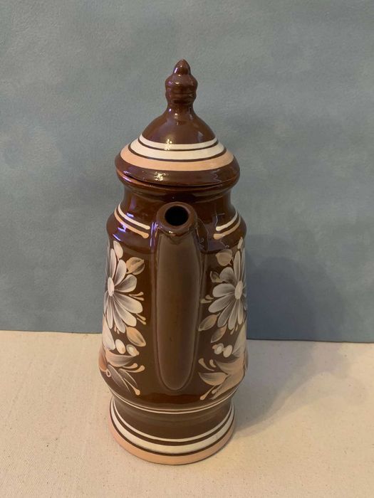 Dzbanek porcelanowy PRL 28cm ręcznie malowany nie używany