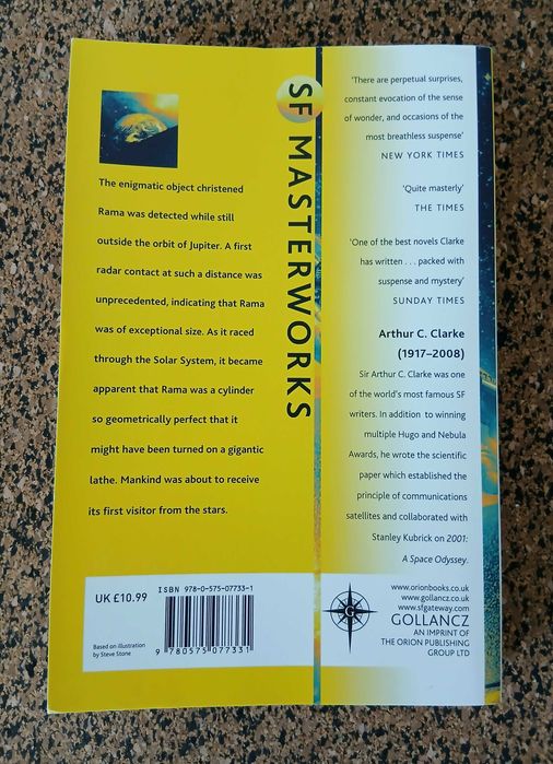 Livro - Rendezvous With Rama (Arthur C. Clarke)