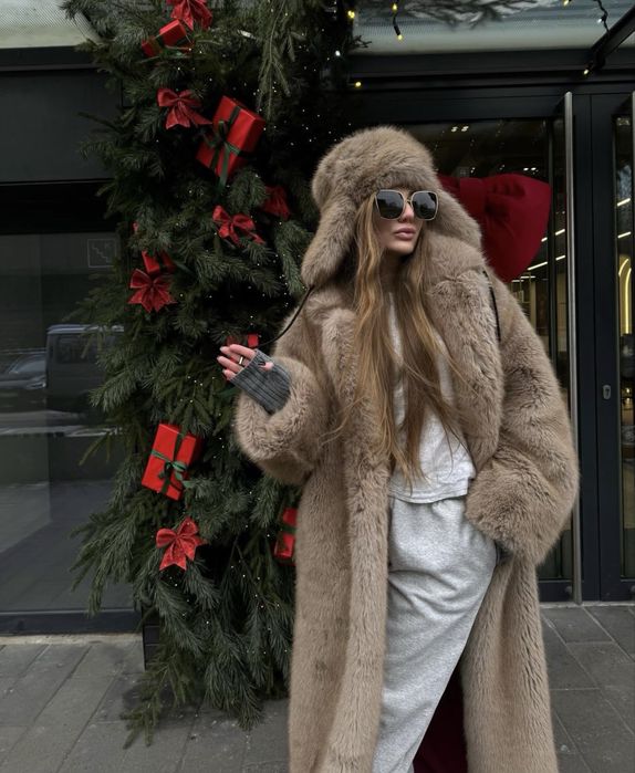 Нова довга  шуба від  Zara