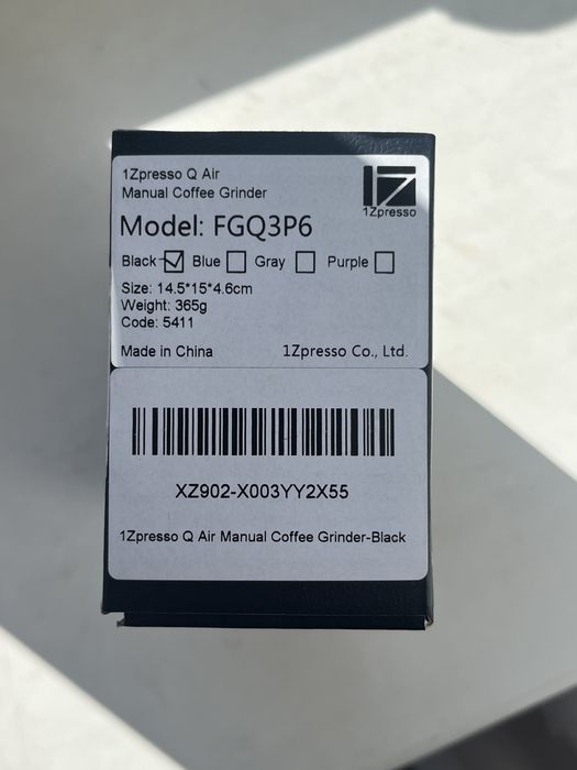 Ручна кавомолка 1Zpresso Q Air Black