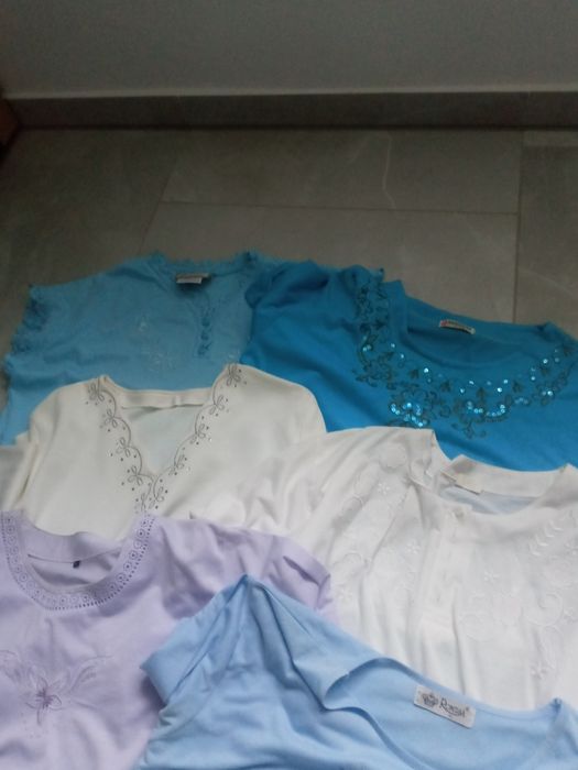 Mega paka 11 szt koszulek damskich L-XL bawełnianych