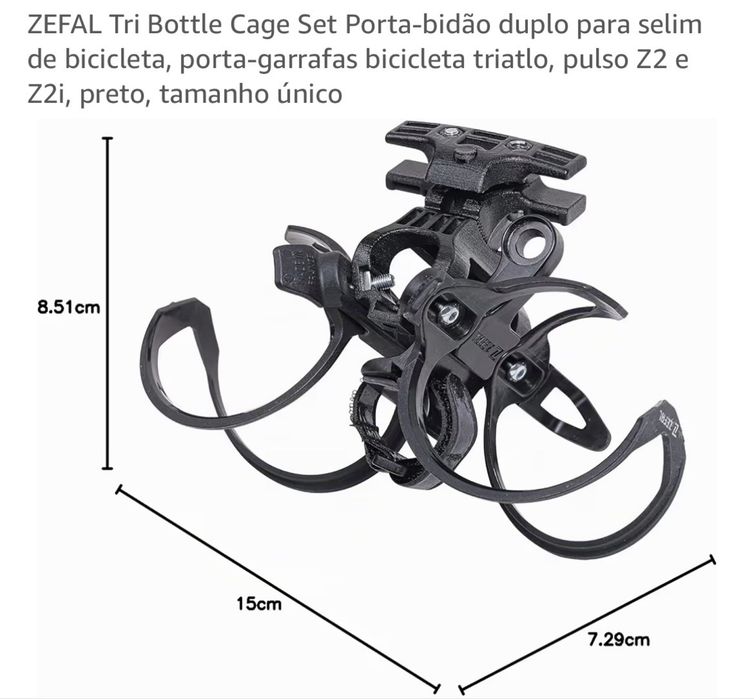 ZEFAL Tri Bottle Cage Set