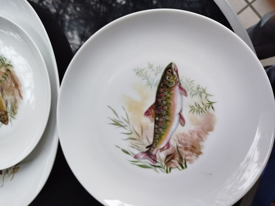 Porcelanowy zestaw do serwowania ryb