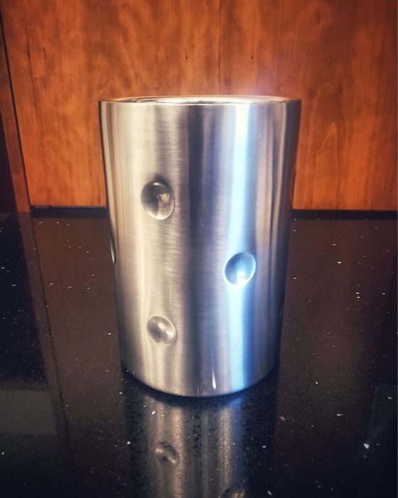 Balde de gelo em aço inoxidável um muito bom estado