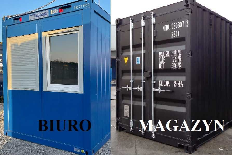 Kontener WYNAJEM socjalny, magazynowy, garaż, pawilon, biuro,transport