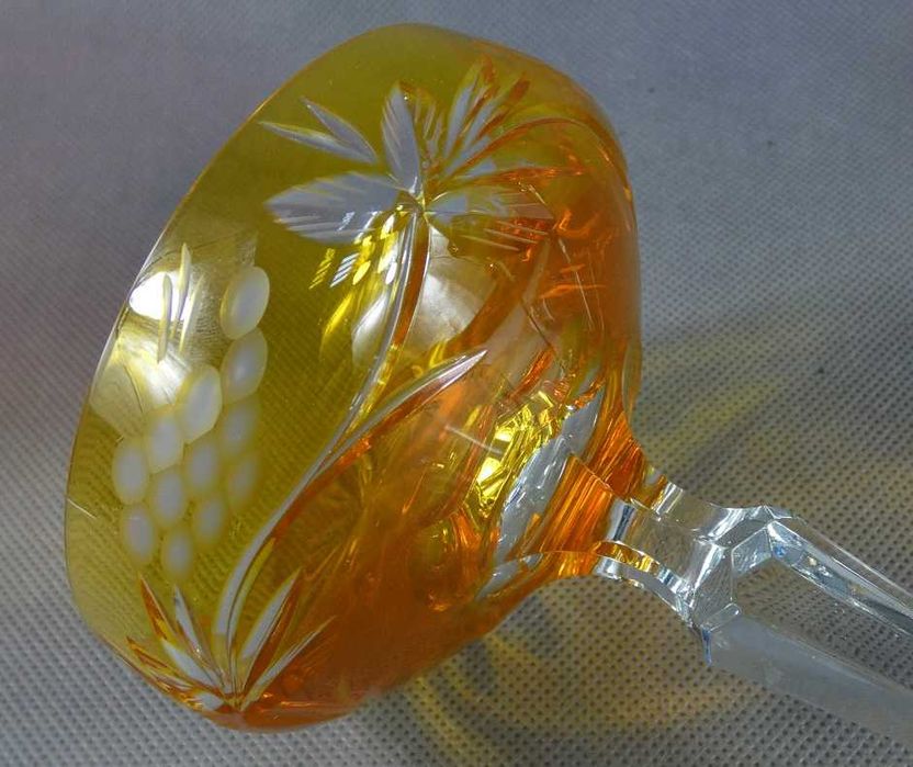 Komplet kolorowych kryształowych kieliszków szampana KIELISZKI 6 sztuk