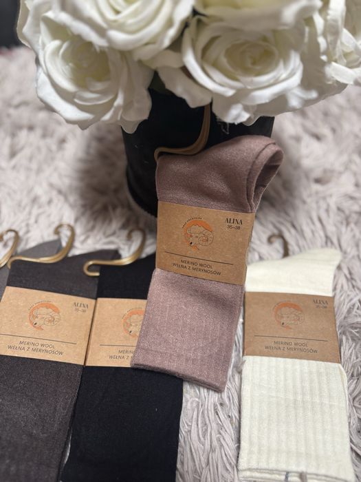 Skarpetki z wełny merynosa 35-38
