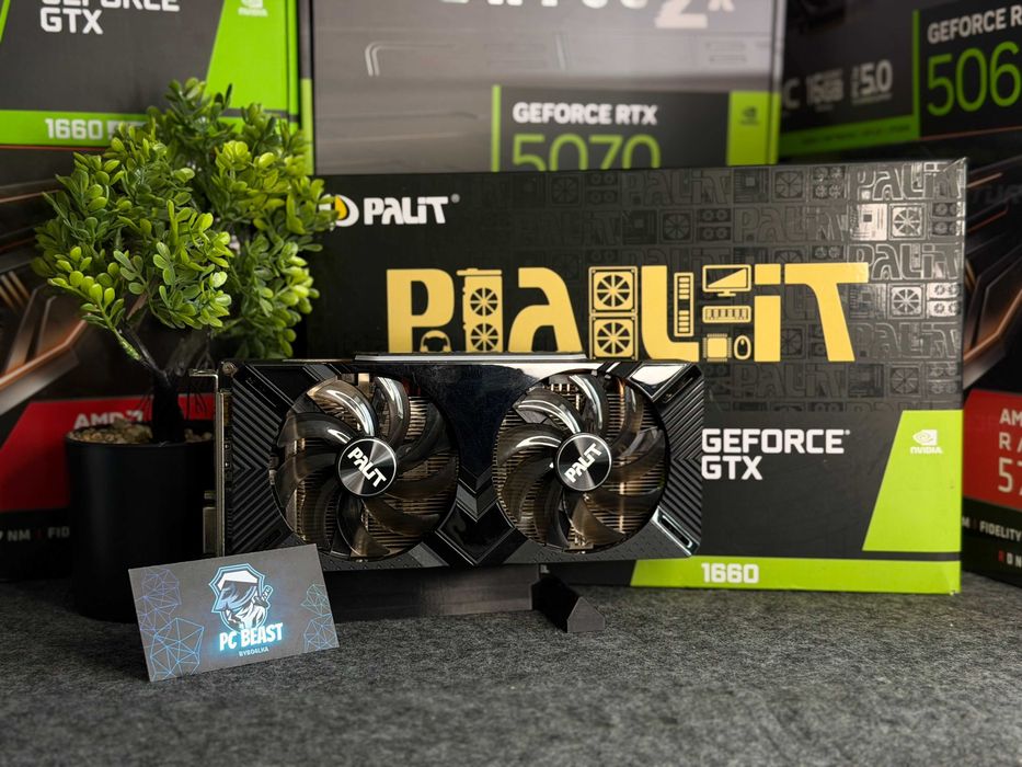 Відеокарта Palit GTX 1660 Dual 6GB GDDR5 | МАГАЗИН | Гарантія 90 днів