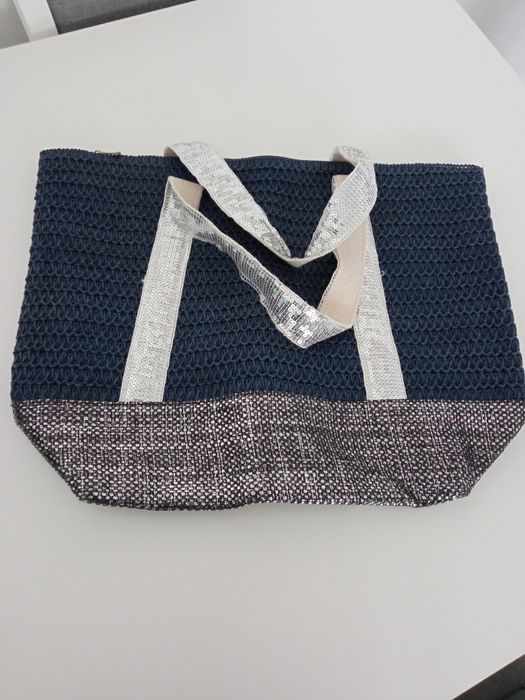 Koszyk torebka kolor granatowy