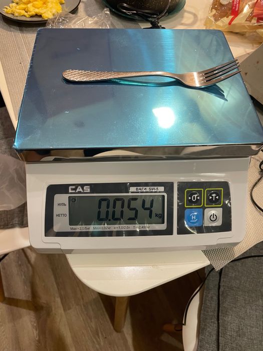 Весы кухонные новые CAS SW-5   до 5 кг (1/2 г).