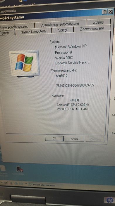 Laptop hp intel celeron