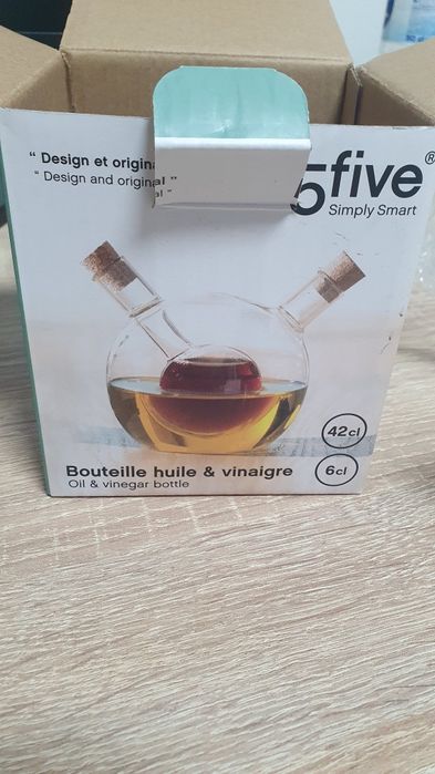 Galheteiro duplo em vidro