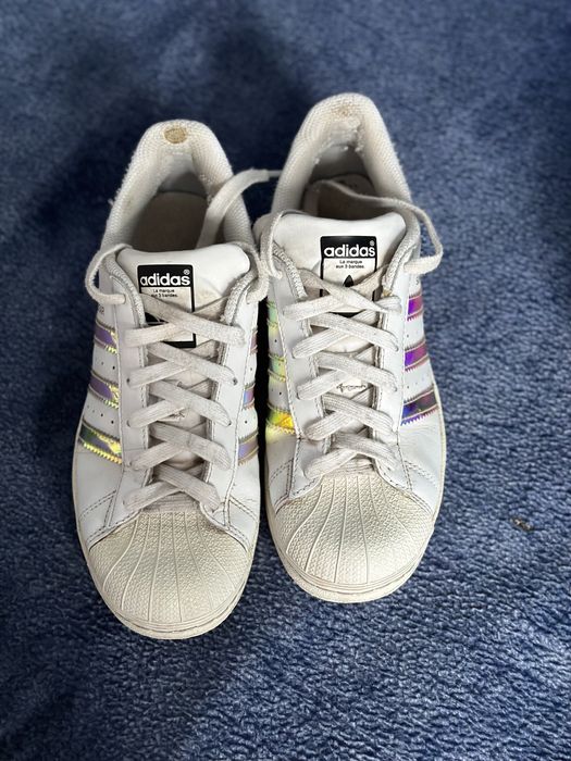 Жіночі шкіряні кросівки Adidas Superstar Holographic 37 розмір